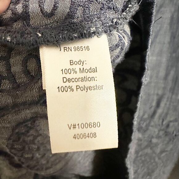 Coldwater Creek Tunic Top Embroidered Feminine - Picture 2 of 7